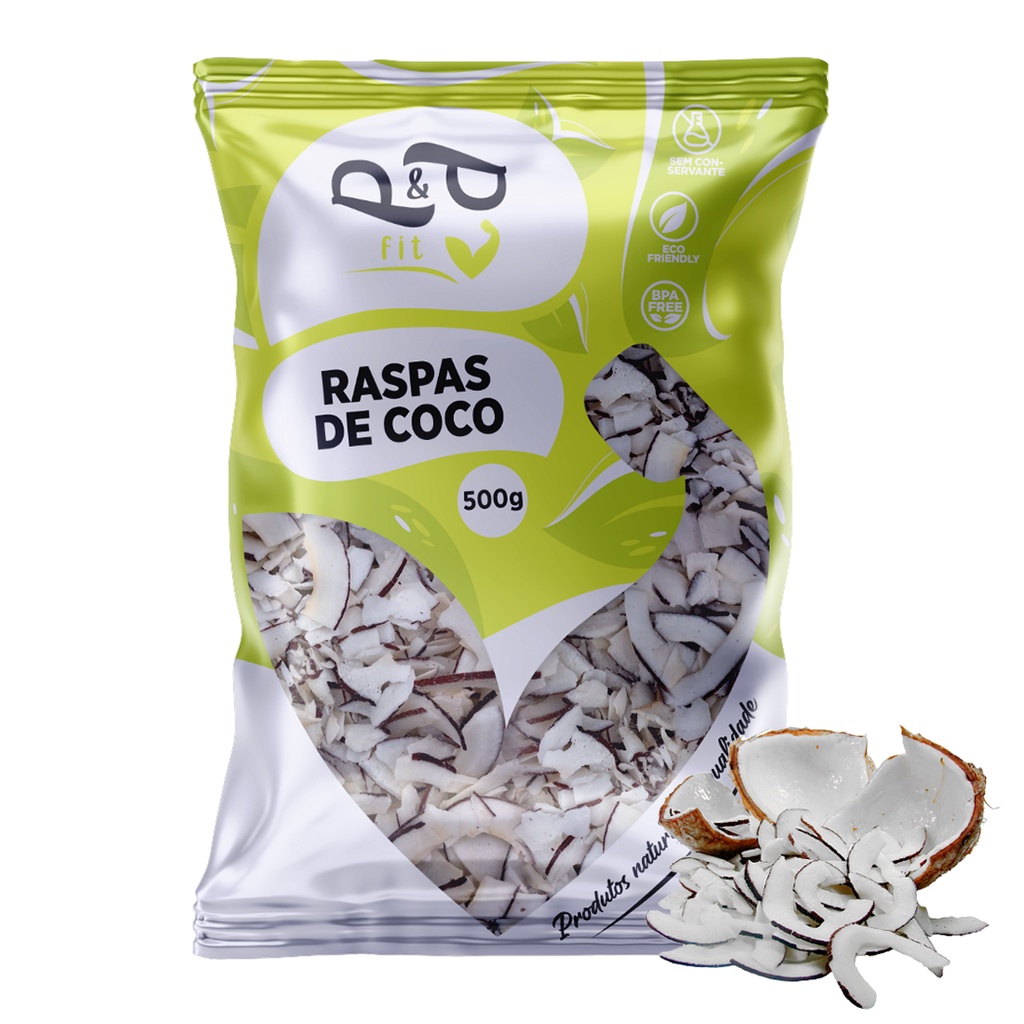 Raspas de Coco Chips Natural Sem Borda 500g – PEP