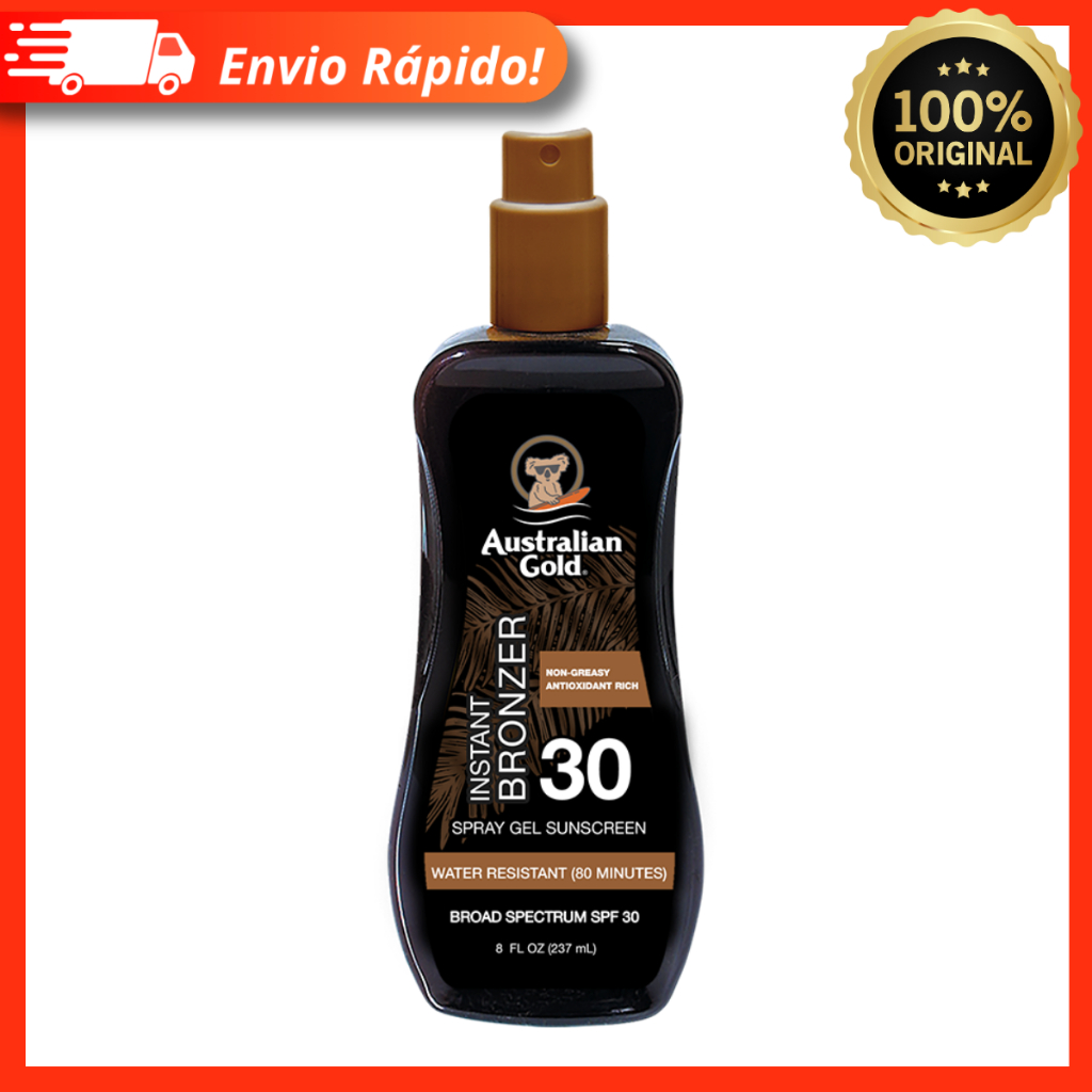 Australian Gold Instant Bronzer FPS 30 – Protetor Solar em Spray 237ml