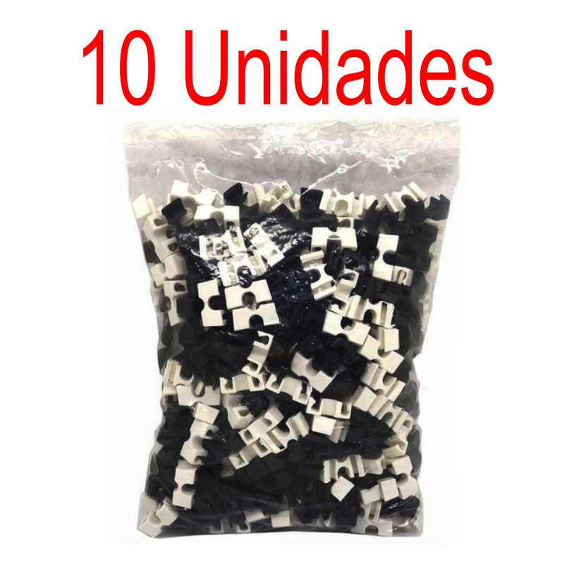 Kit 10 – Suporte Clip Adaptador Hashi – Preto/Branco ou Coloridos ( Para Hashi Descartável )