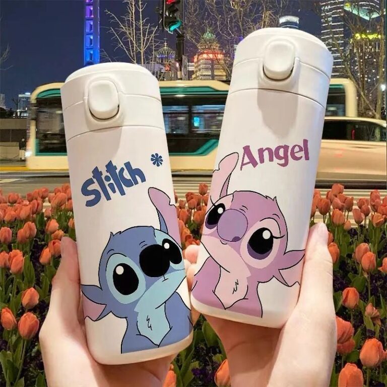 Garrafa Térmica Stitch 420ml Personalizada com Te