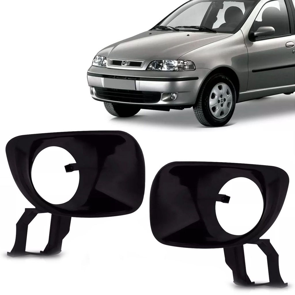 Par Moldura Grade Farol De Milha Palio 2001 2002 2003 2004