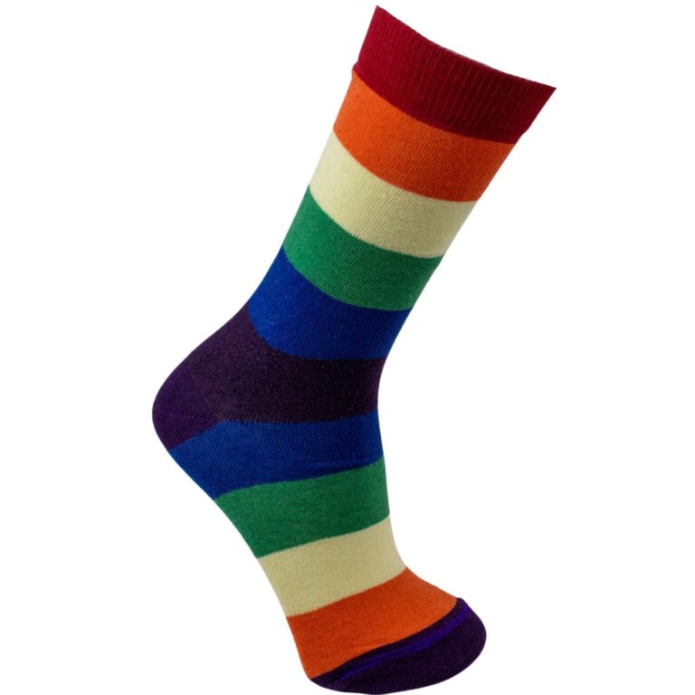 Meia Divertida Cano Longo LGBT Oddo Multicolor Mas