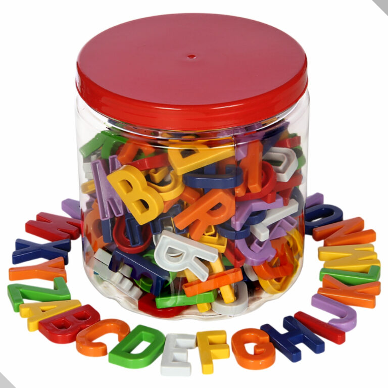 Brinquedo Educativo Pote Com Letras Alfabeto 200 P