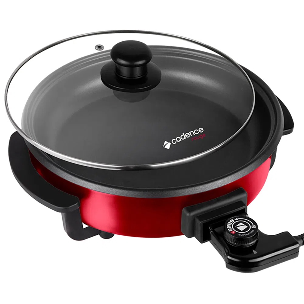 Panela Elétrica Multifuncional 5 Temperaturas Rouge PAN610 127V 1250W Vermelho/Preto Cadence