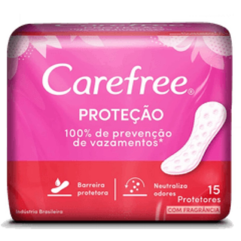 Protetor Diário Carefree com 15 unidades – Original