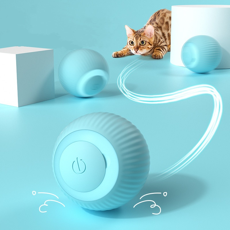 Gato Bola Brinquedo Elétrico Automático Rotação USB Recarga Brinquedos Interativos Interessante Gati