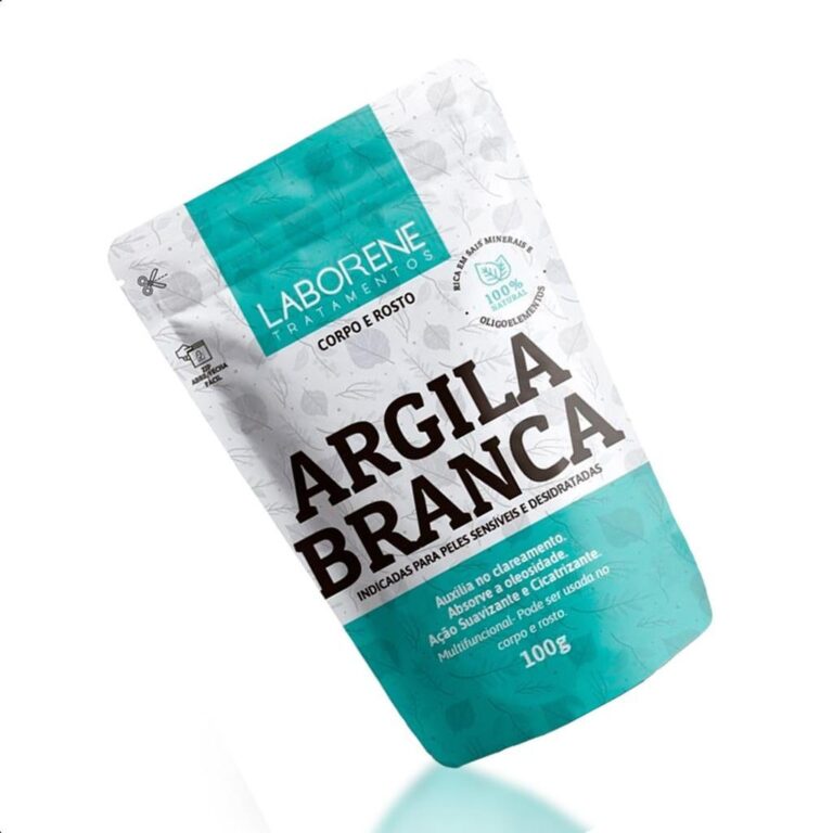 Sachê De Argila Em Pó Branca Laborene 100g