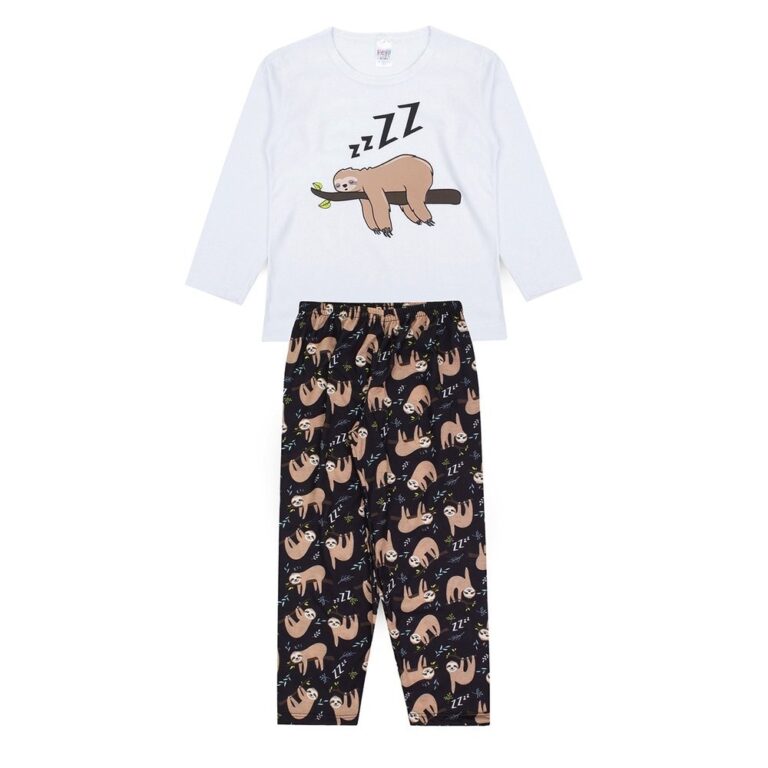 Pijama Infantil Masculino Inverno Preguiça –