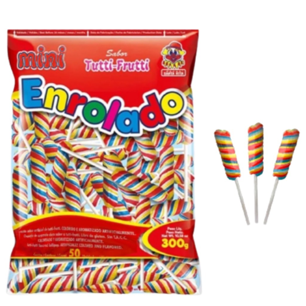 Pirulito mini Enrolado Rabinho 50 und – Santa Rita