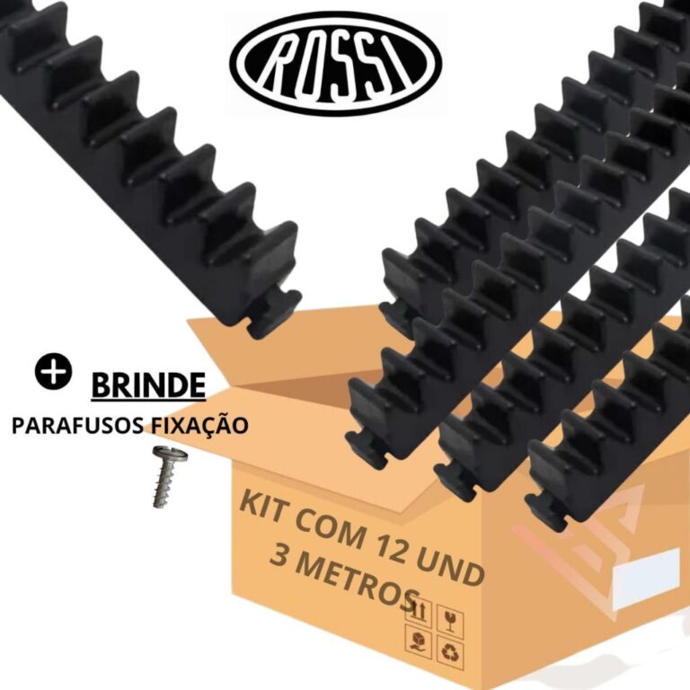 kit 12 Gomos de cremalheira para portão deslizant