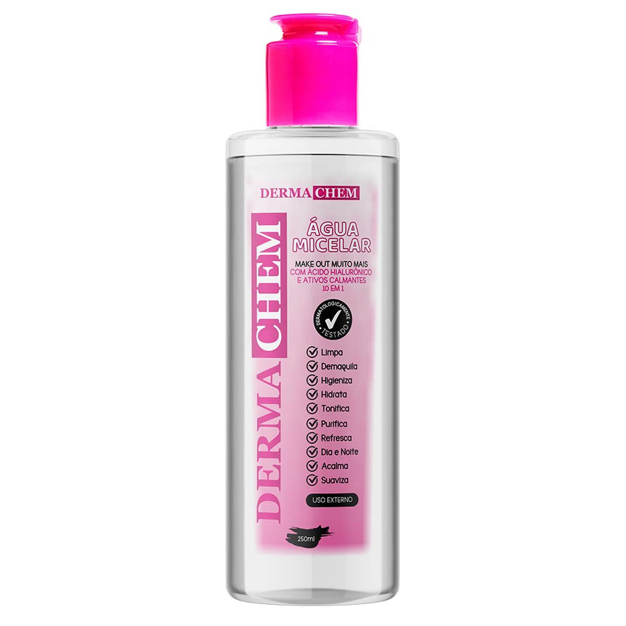 Dermachem Água Micelar Ácido Hialurônico Make Out 250ml