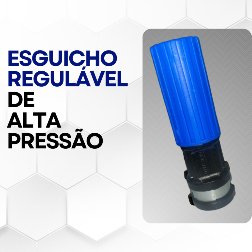 Esguicho Regulável de Alta Pressão 4,6mm Lava com Eficiência – Azul