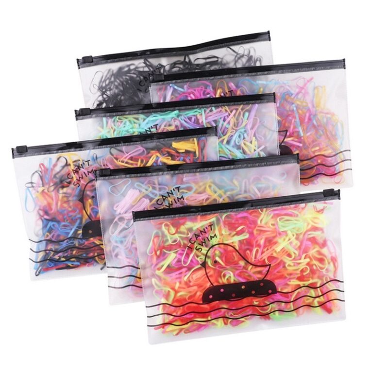 Kit 2000 Peças Bolsa Elástico De Cabelo Feminino