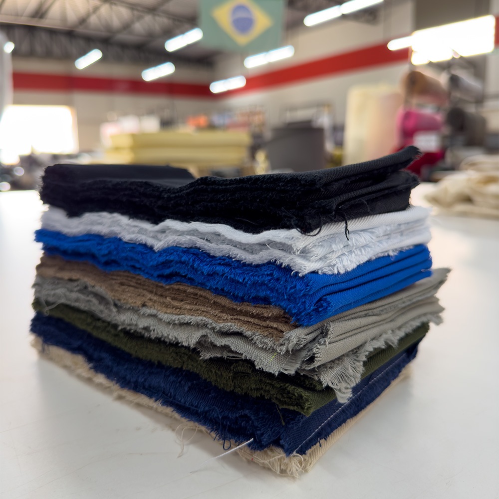 KIT 2 QUILOS BRIM RETALHOS CORES NEUTRAS- ARTESANATO, COSTURA E PATCHWORK