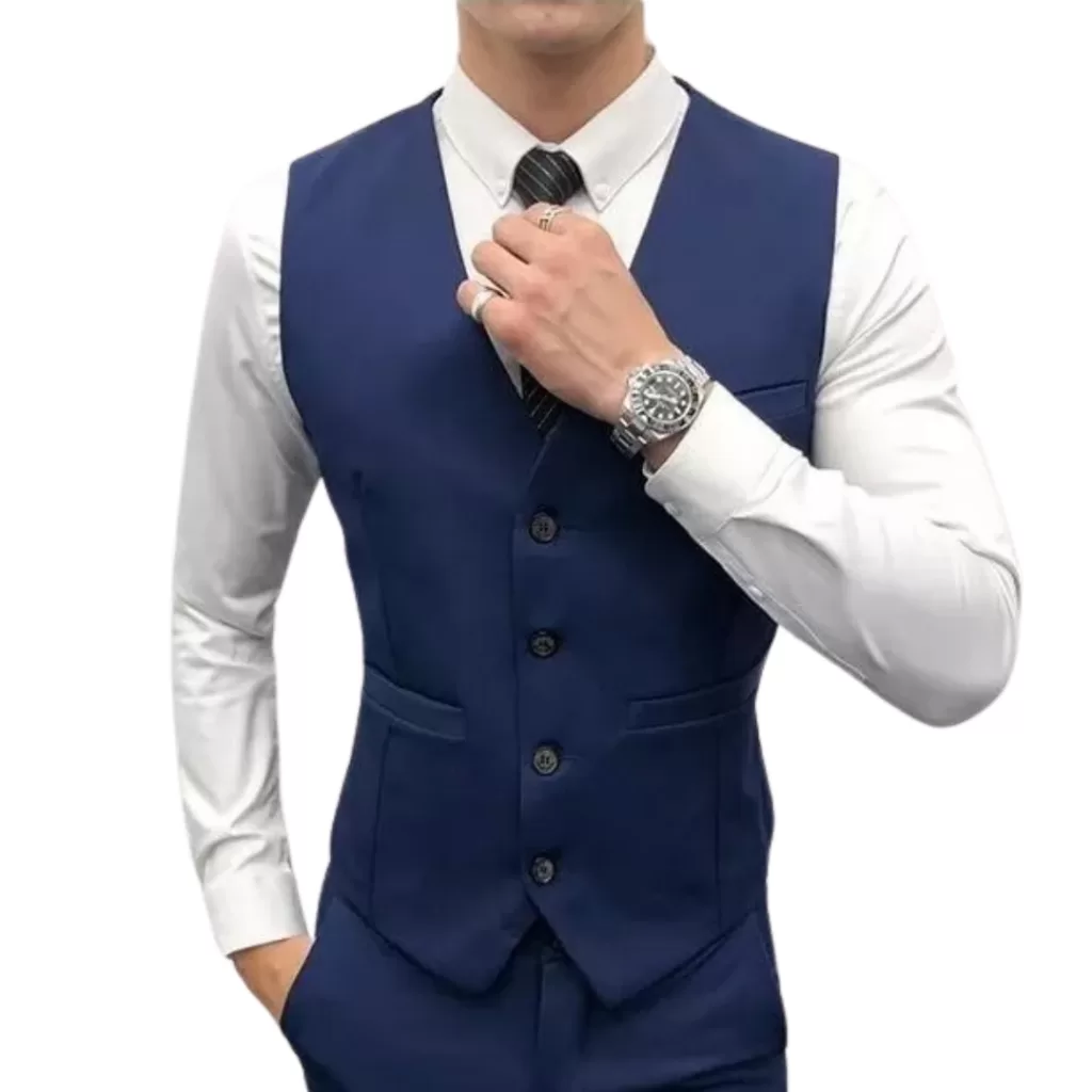 Colete Social Slim Fit Masculino Oxford Premium Oferta – Pronta Entrega