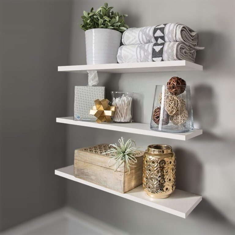 Kit 3 Prateleiras 30cm MDF Sofisticado Nichos Sala