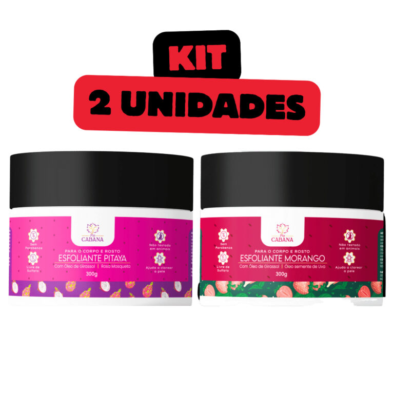 Kit 2 Esfoliantes Fio Cabana 300g Corporal e Facia