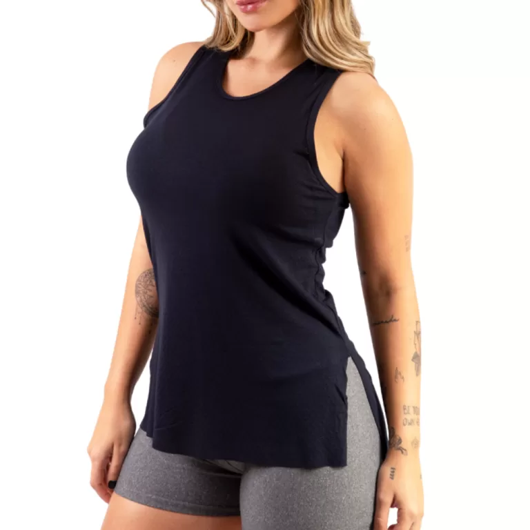 Regata Feminina Para Academia Longa Tapa Bumbum Bl