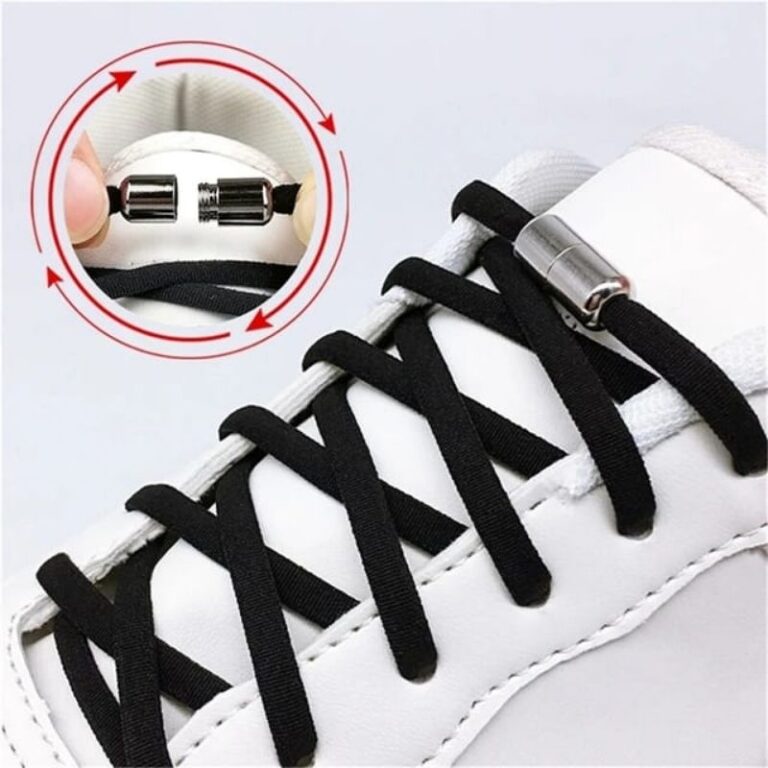 1 par de cadarços de sapatos sem fivela de fivela
