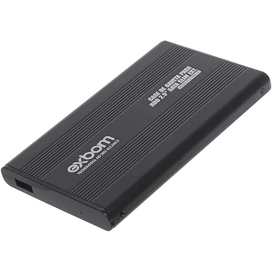 Case Externa para HD 2.5 SATA USB Exbom Gaveta Adaptador Portátil Plug E Play