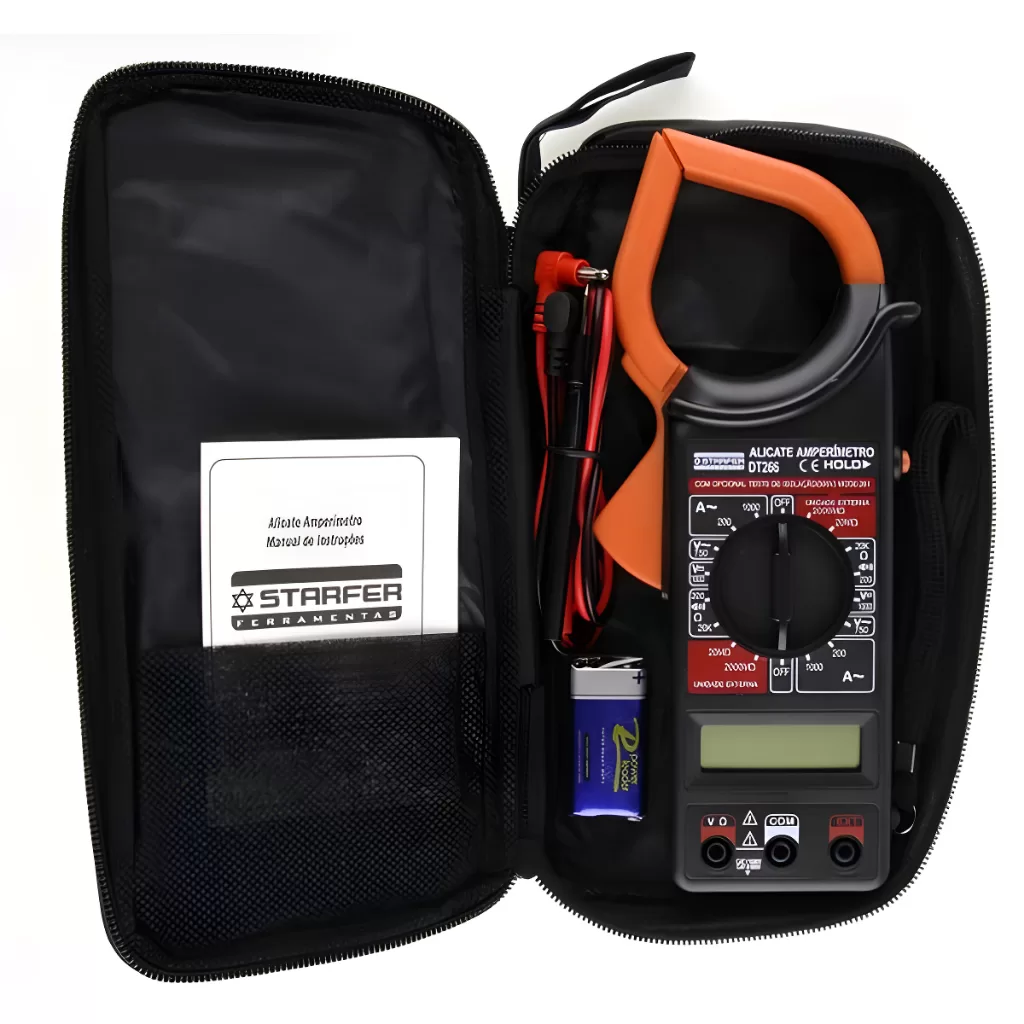 Alicate Amperimetro Digital 1000A Profissional Starfer