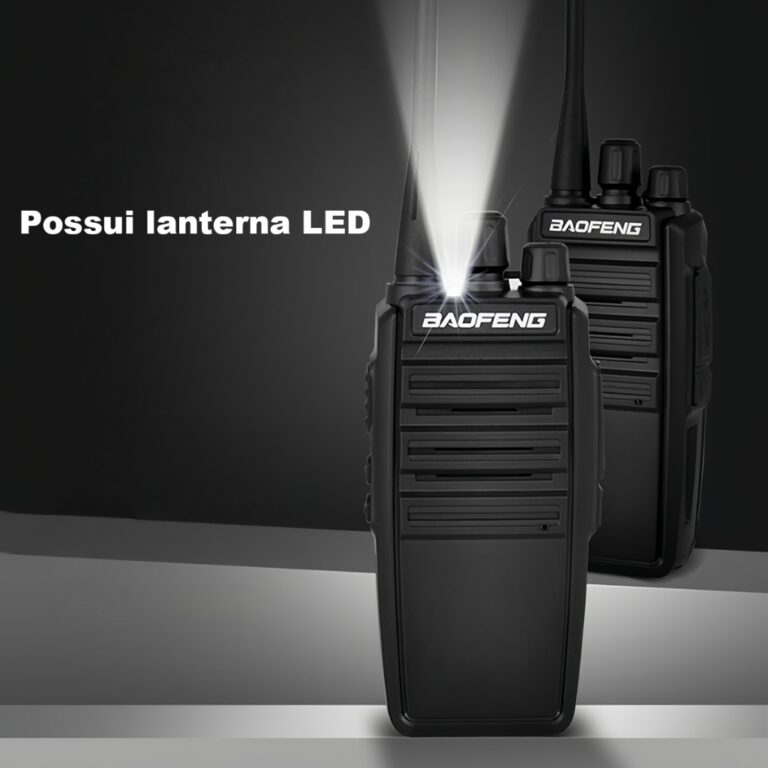 Kit 2 rádios comunicador baofeng alcance de 12 Km