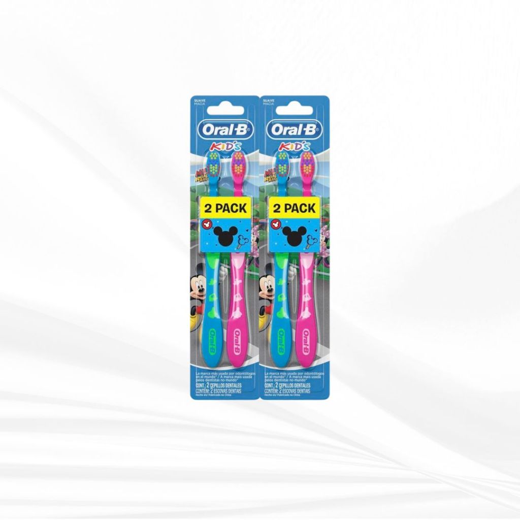 Kit 2 Escova Dental Infantil Oral-B Mickey 2 Unidades