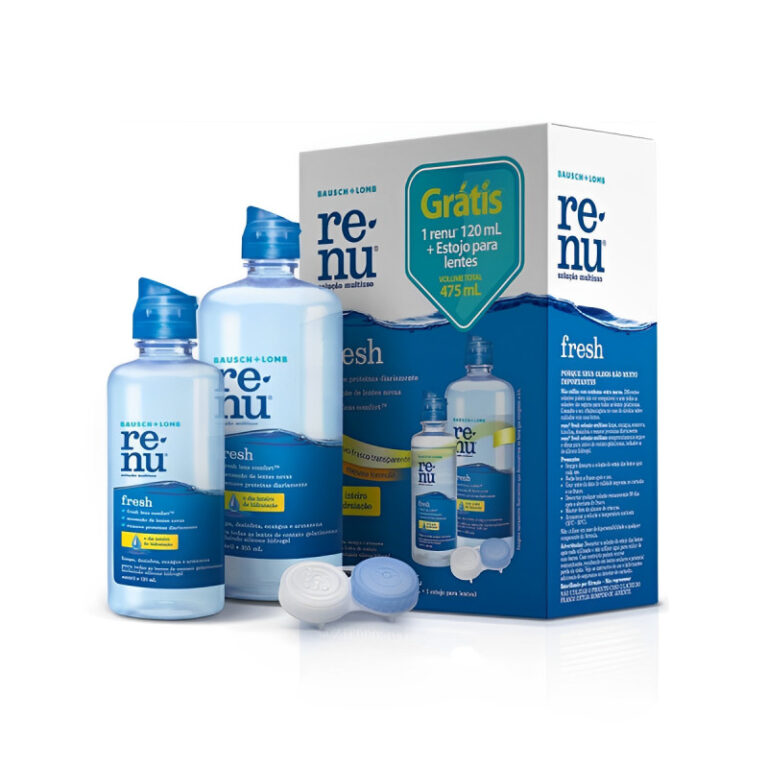 Renu Fresh Plus 355ml + 120 Ml Kit Grátis + Estoj