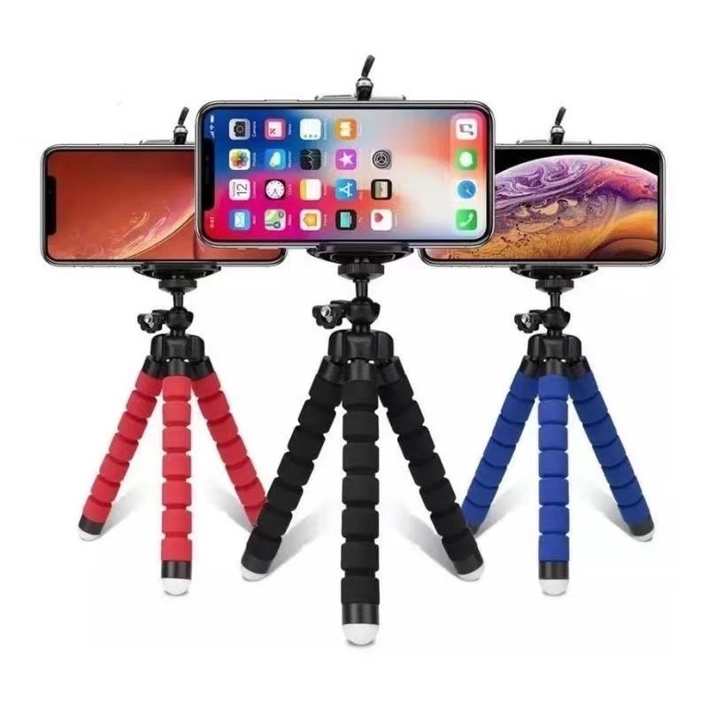 Mini Suporte tripé De Mesa Escalavel Para Celular Gira 360.