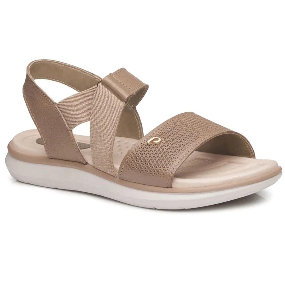 Sandália Couro Pegada Castor Feminina – Marrom