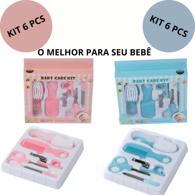 Kit 6 Peças Cuidados c/ Bebês Higiene Infantil R