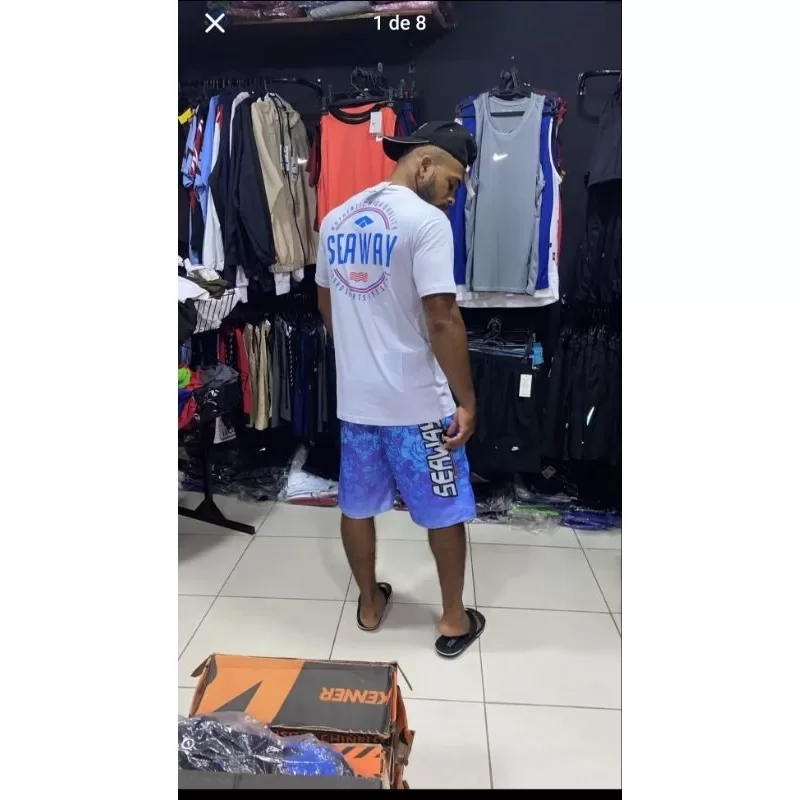 Bermuda e Camisa Masculina Seaway o Kit Perfeito para Você