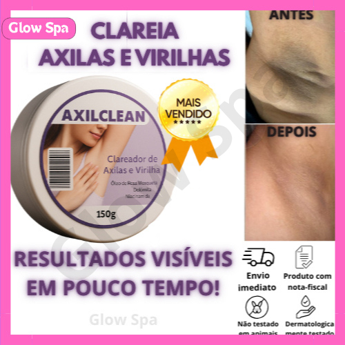 Clareador de Virilha e Axila Feminino 150g |Creme 