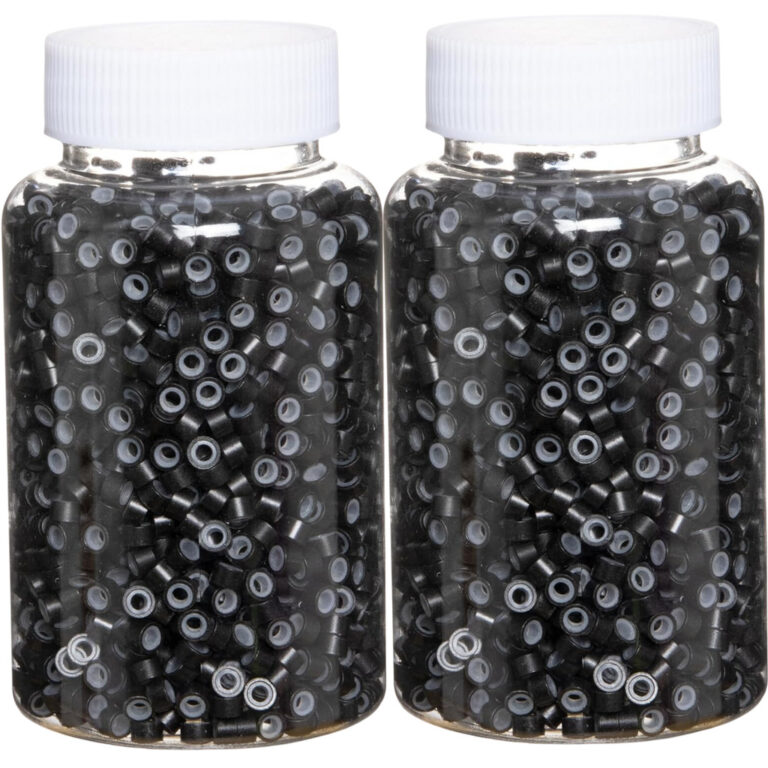 1000unid Microlink 5mm Com Silicone Megahair P/cab