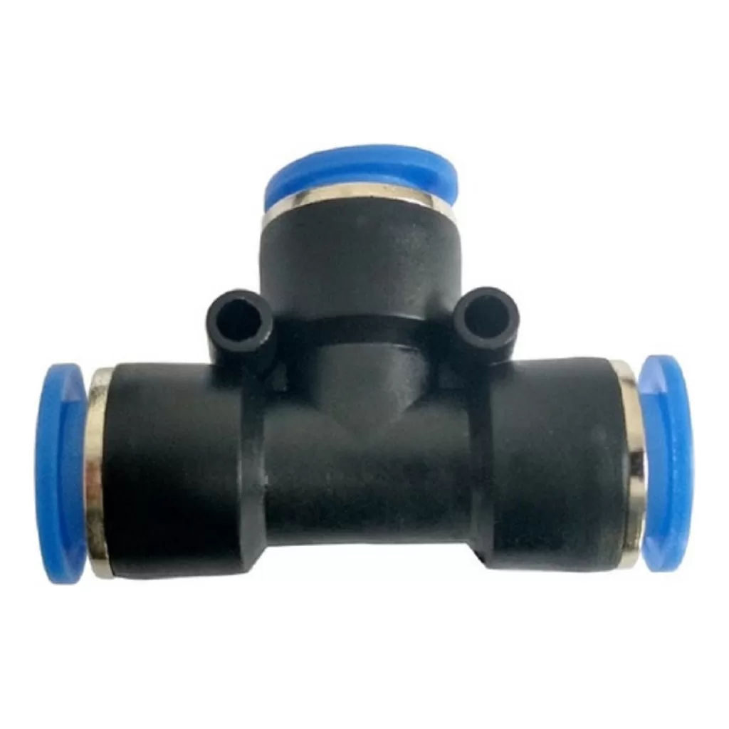 3 Conexões Pneumáticas Tee Emenda Tubo X Tubo Ø8mm