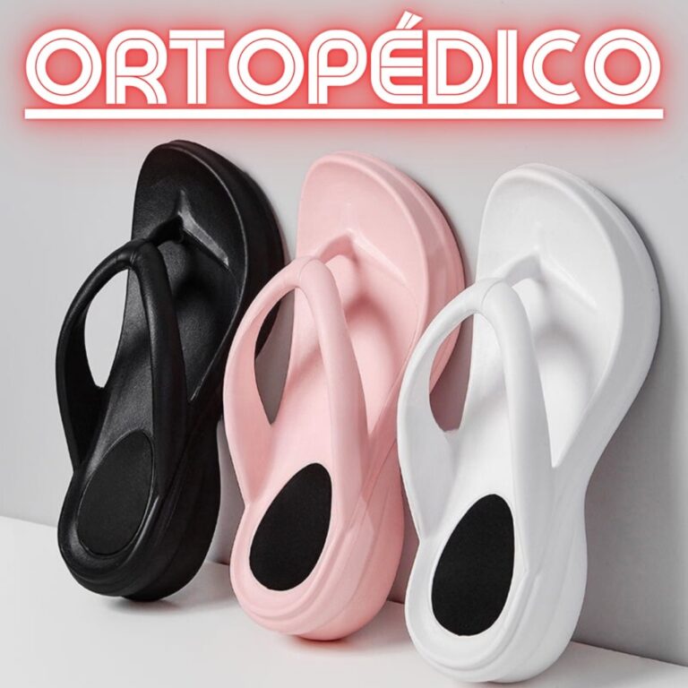 Chinelo Tamanco Feminino Idoso Ortopédico Macio E