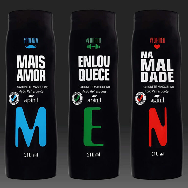 Kit com 3 Sabonetes Íntimos Masculinos Apinil