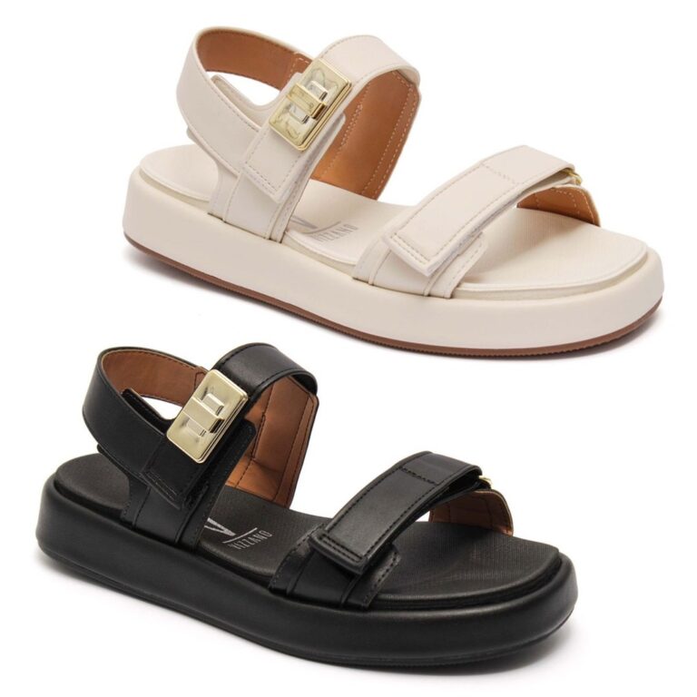 Kit 2 Sandália Papete Vizzano Feminino Flats Conf