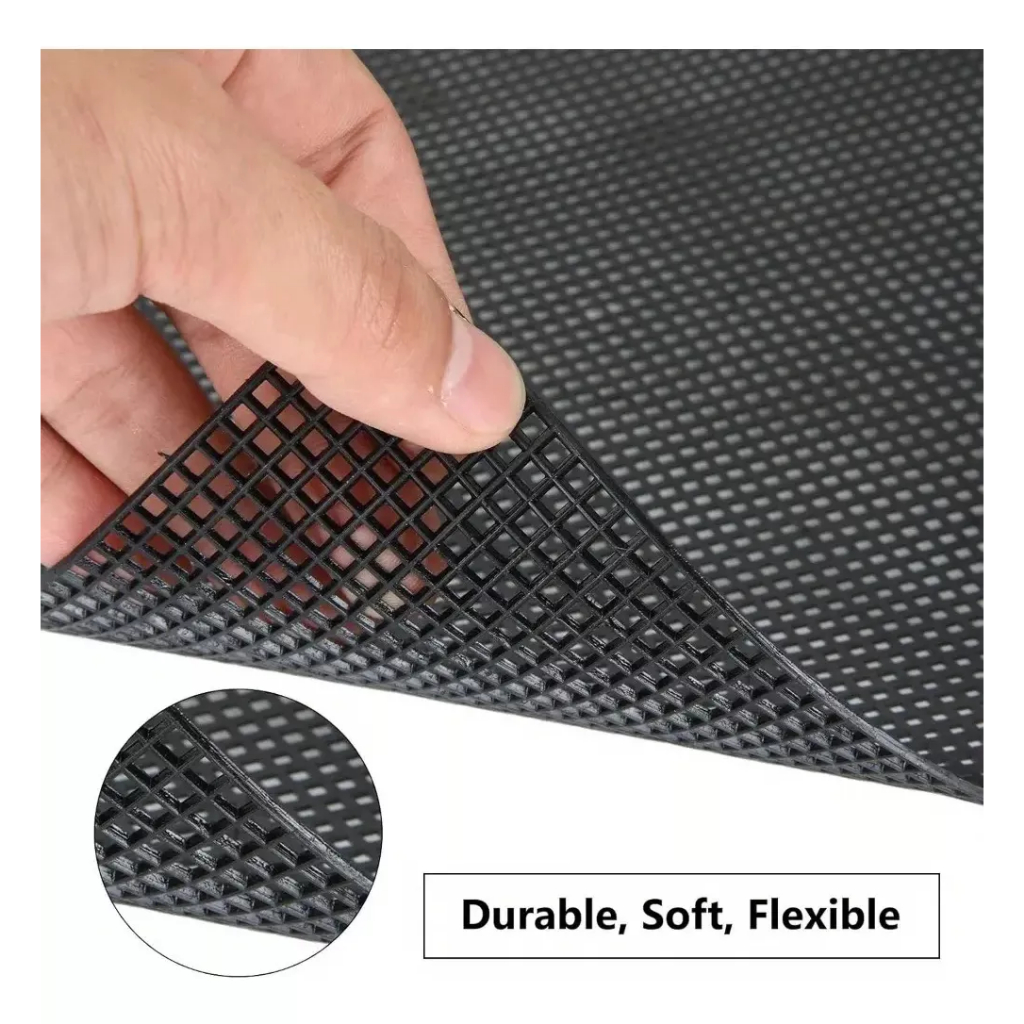 Tela Preta Estrutura Para Bolsa de Crochê – Malha Chenille Para Artesanatos – 42 X 60 CM