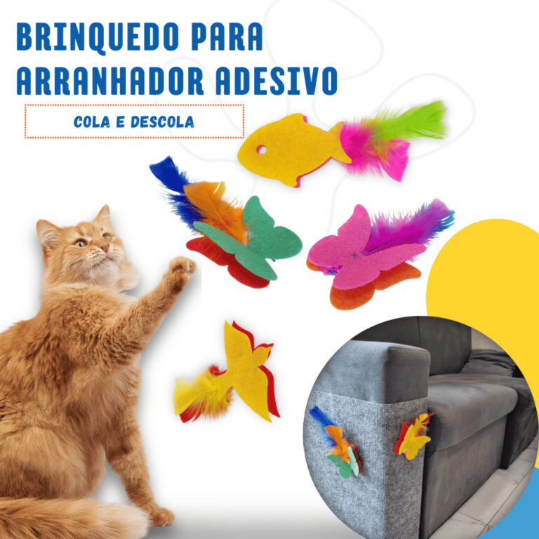 Brinquedo para Arranhador Adesivo  Acessório Inte