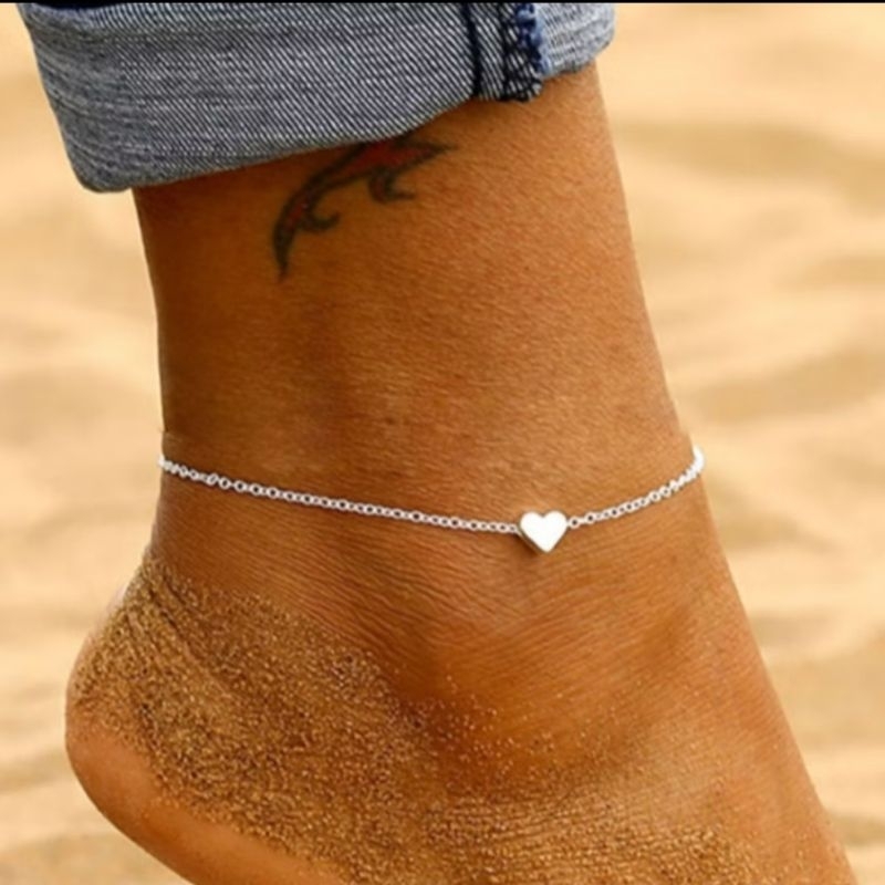 tornezeleira femina  coração  925 prata folhada