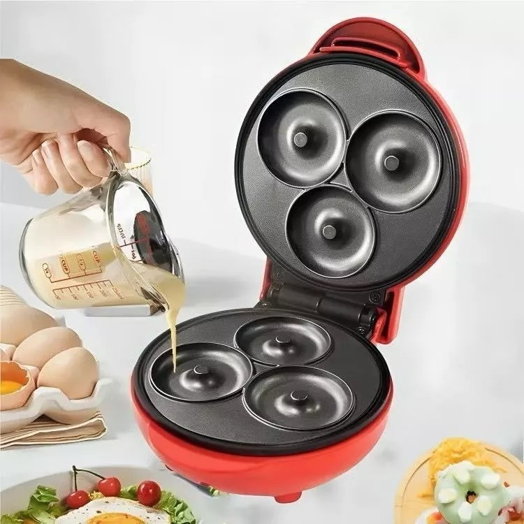 Mini Máquina de Donuts Elétrica 3 Furos – 
