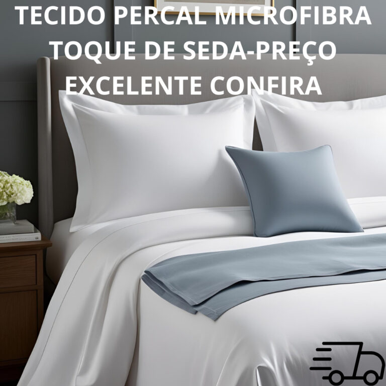 TECIDO PERCAL 400 FIOS 2,55 LARG TOQUE AVELUDADO