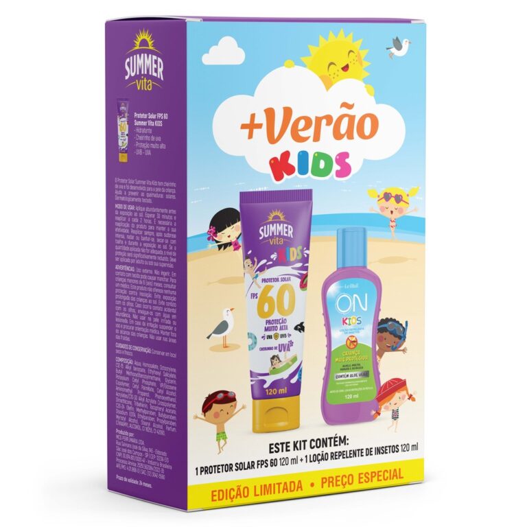 Kit Protetor Solar Summer FP 60 + Repelente On Lo
