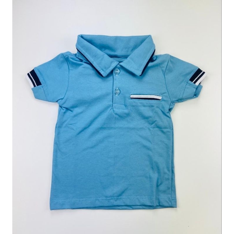 camisa básica azul claro tam 4 anos