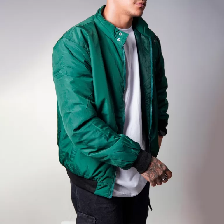 Jaqueta Bomber Masculina Lisa Estilo Americana For