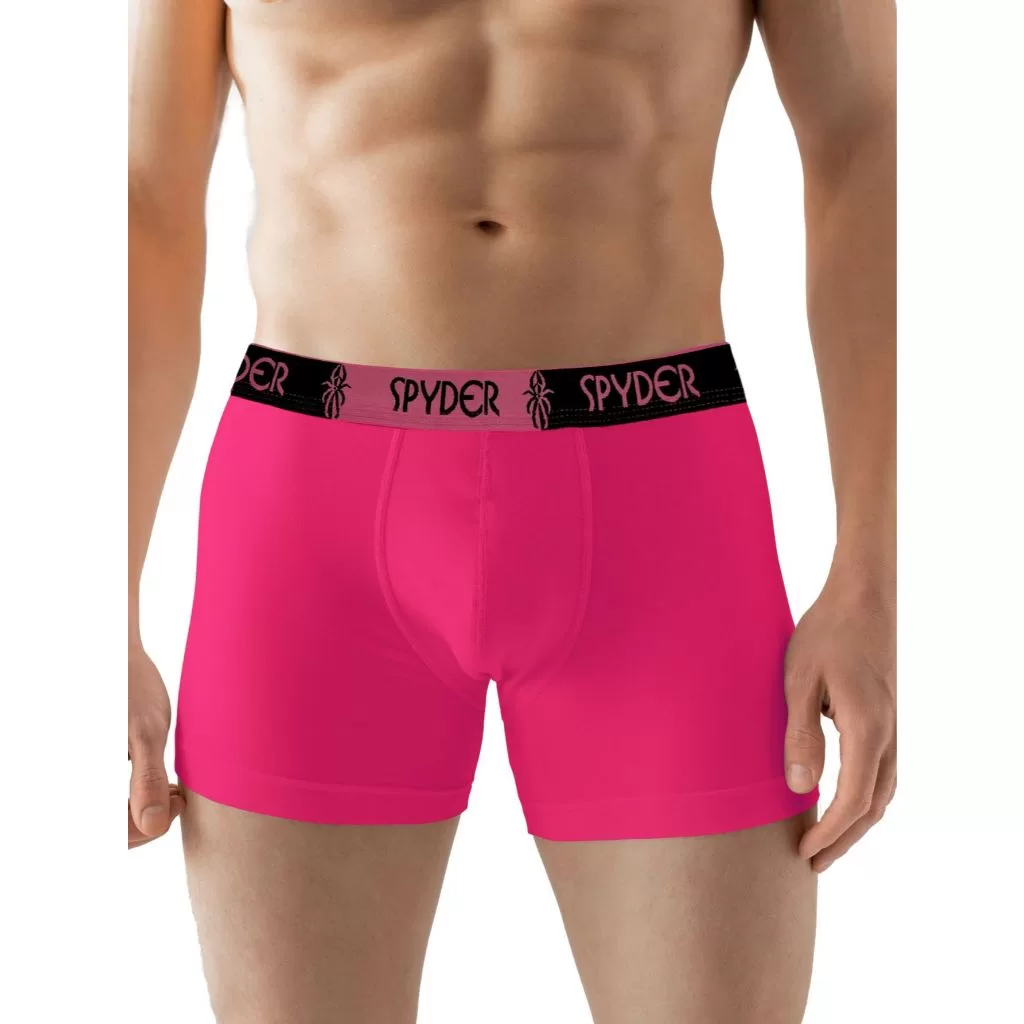 Kit 10 cuecas Boxer Adulto Masculino Spyder Rosa Box confortável Parada