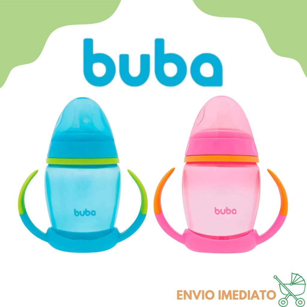 Copo Infantil treinamento para Bebê com Alça e Bico em Silicone Buba