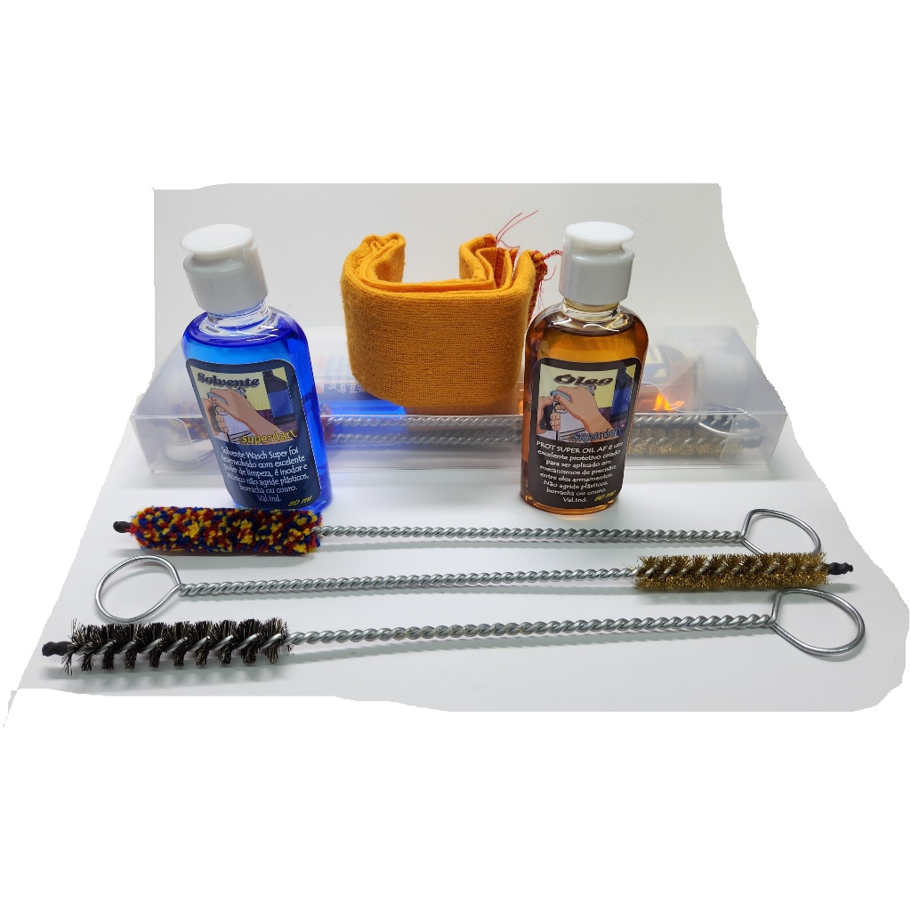 Kit Limpeza Super Dart Armas Calibres 9mm – 380 – 38 – 357 – .40 – 10mm