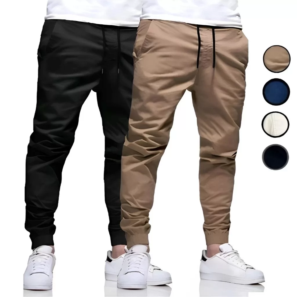 Calça Jeans Jogger  Masculina Premium com Lycra – Sarja com Punho, Conforto e Estilo vc